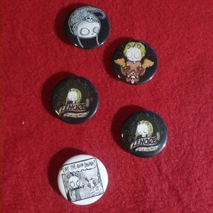 Handmade Anime Manga Videogame  Lenore Cute Dead Girl Character Button Pins Set!